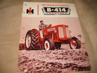 International Harvester B - 414 Tractor Brochure 1962 Cr - 1448 - M