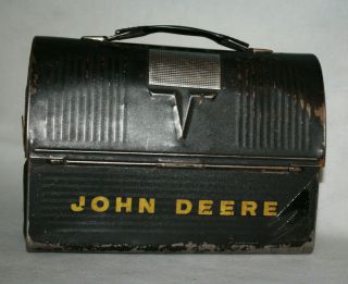 Vintage John Deere Factory Metal Lunchbox