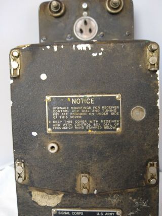 Western Electric BC - 454 - B Aircraft Radio Receiver WWII U.  S.  Army Signal Corps 3