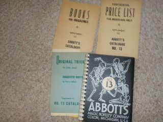 Abbott Catalogs 13 With All 4 Suplements