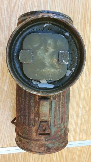 WW2 WWII GERMAN WEHRMACHT GAS MASK CONTAINER BOX. 3
