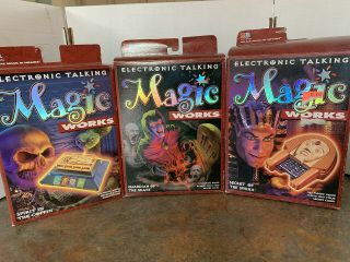 Magic - Milton Bradley: 3 Electronic Talking Tricks Vintage 1995