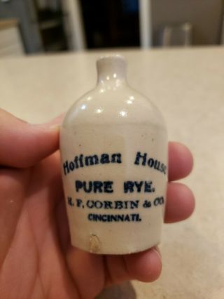 Hoffman House Pure Rye Mini Jug H.  F.  Corbin & Co Cincinnati