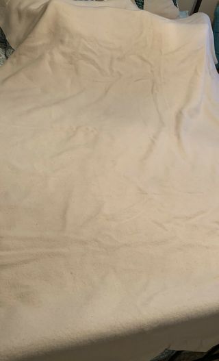 VTG Faribo Northwood Purewool wool Blanket Twin Satin Ribbon Trim Double W/ Bag 3