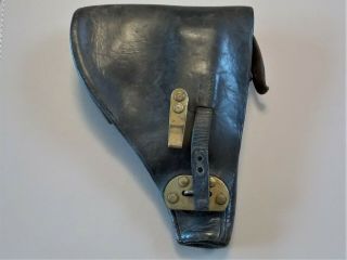 Wwii Era Dutch Leather Holster For The Fn Browning Model 1910 Or 1922 Pistol