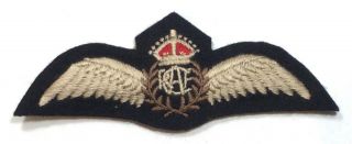 Wwii Royal Canadian Air Force Rcaf Pilots Padded Uniform Wing 4 5/8 "