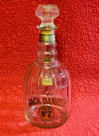 Vintage Jack Daniels Old No 7 1/2 Gallon Decanter Low Bottling 10
