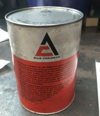 Vintage NOS Allis Chalmers Oil Can Full 2