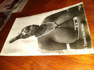 AFRICAN.  RPPC Real Photo Postcard Of Zulu Women Nude 5