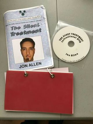 Jon Allen - The Silent Treatment - Magic Trick - Prop And Dvd
