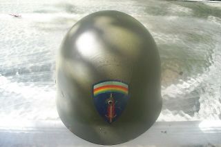Wwii M1 Helmet Liner With Shaef Decal