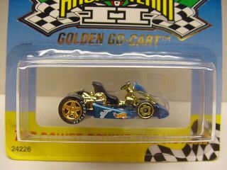 Mattel Hot Wheels 1999 Issue Yamahauler Go - Cart Kart Blue Gold Limited Edition
