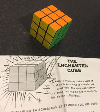 Rare Vintage Closeup Magic Trick The Enchanted Cube By Andre Kole