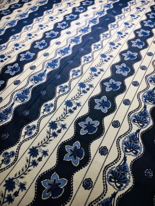 Vent Du Sud Provence Tablecloth Rectangular 96 X 54 Blue White Treated Cotton