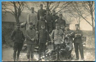 Cpa Photo: Officiers Et Soldats Du 147° Régiment D 