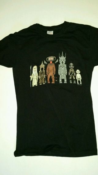 Lord Of The Rings The Hobbit Villains Black T Shirt - Size Small - Retails $25