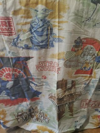 Vintage 1983 - Star Wars Return Of The Jedi Fitted Bed Sheet - Twin - Yoda