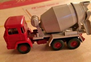 Wiking Magrius Saturn 3 Axle Cement Mixer Truck Berlin Ho Vintage 1/87 Scale