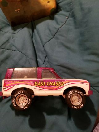 Vintage Nylint Ford Bronco " Bass Chaser " Metallic Purple/white Toy Metal Truck