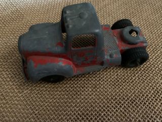 Vintage Tootsie Toy Red Semi Tractor Trailer Truck Cab 24 Chicago Usa