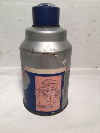 Vintage 1950s Wizard Outboard Green Spray Paint Can w/Metal Cap & Trigger Button 2