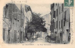 Cpa 83 Le Beausset La Rue Nationale (cliché Pas Courant