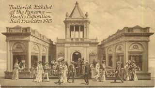 1915 San Francisco Ppie Expo Butterick Fashion Advertising Postcard