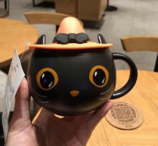 2020 Starbucks Cute Cat Coffee Mugs With Lid Milk Cup 12 Oz Gift Limited Edition