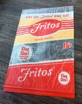 Vintage 1950’s Fritos Bag Potato Chip Bag Classic American