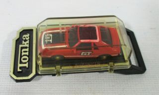 Tonka Quick Draw Belt Buckle 1982 Vintage 1:87 Scale Car - Red Mustang Gt