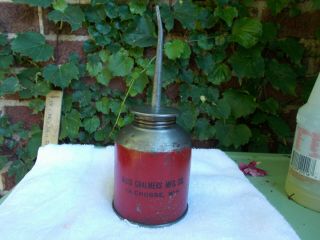 Vintage Allis Chalmers Mfg Co.  Lacrosse Wisconsin Thumb Oiler Oil Can