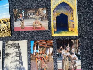 Vtg Postcard Vietnam Thailand - Bangkok - Iran - Jordan - Istanbul Berindo Cahn Dong Que 3
