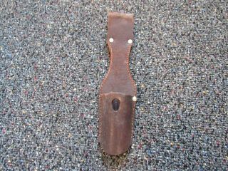 Wwii German K98 Leather Unit Marked Bayonet Frog