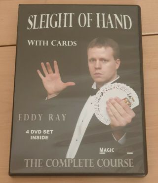 Eddie Ray - Slight Of Hand With Cards Magic 4 X Dvd Complete Course Illusionist