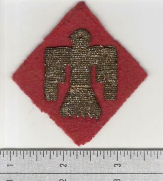 Off Uniform Ww 2 Us Army 45th Infantry Division Bullion Patch Inv S431