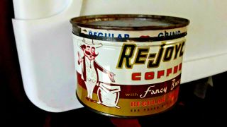 Vintage Re - Joyce Coffee Tin/can 1 Pound.  Chris Hoerr & Son Co Peoria Illinois