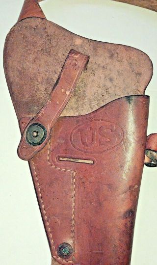 World War Ii Enger - Kress Shoulder Holster For Colt 45 Pistol.  Dated 44 Ww2
