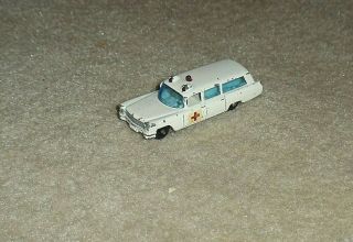 Old Vintage Die Cast Toy Car Truck Lesney Matchbox 54 S&s Cadillac Ambulance