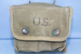 Ww2 Us Army / Usmc M - 2 Jungle 1st Aid Pouch With Contents