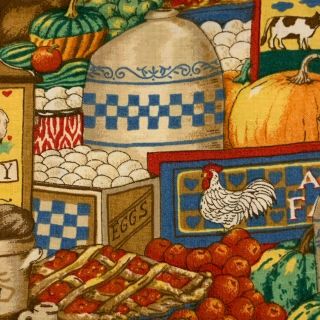 Sharon Kessler For Concord Fabrics Primitive Country Store Produce Quilt Fabric