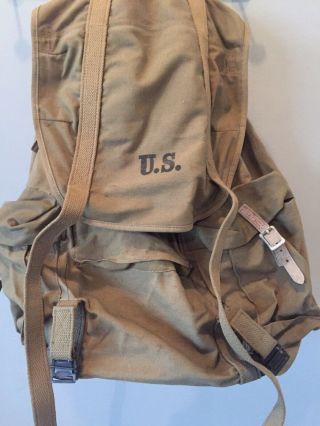Ww2 Wwii Us Army Mountain Rucksack Backpack W/ Frame 1942 Meese Inc.
