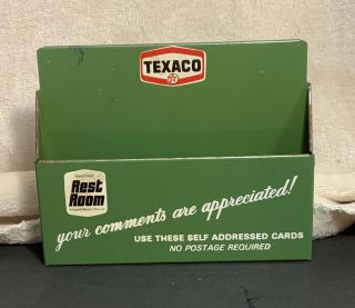 Vintage Texaco Comment Card Holder