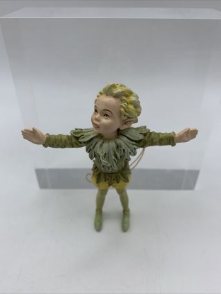 Retired Cicely Mary Barker Flower Fairies Ornament Figurine Winter Aconite Fairy 2