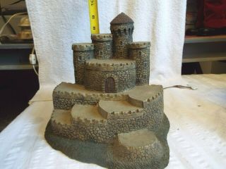 Vintage Resin Castle Display Stand For Miniature Figurines 2