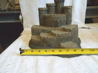 Vintage Resin Castle Display Stand For Miniature Figurines 3