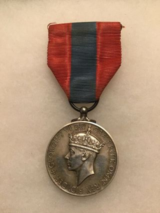 Imperial Service Medal George Vi John William Parker Ref 004