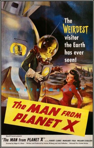 The Man From Planet X 1951 Science Fiction Movie Vintage Poster Print Art Film