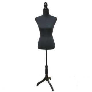 Female Mannequin Dress Form With Adjustable Tripod Stand Clothing Dress Display