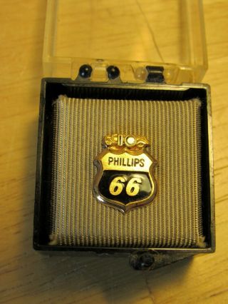 Old Phillips 66 Oil Gas - 10 Year Service Pin - 10k Gold