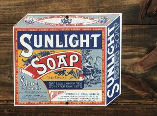 Ande Rooney Porcelain Sign - Sunlight Soap
